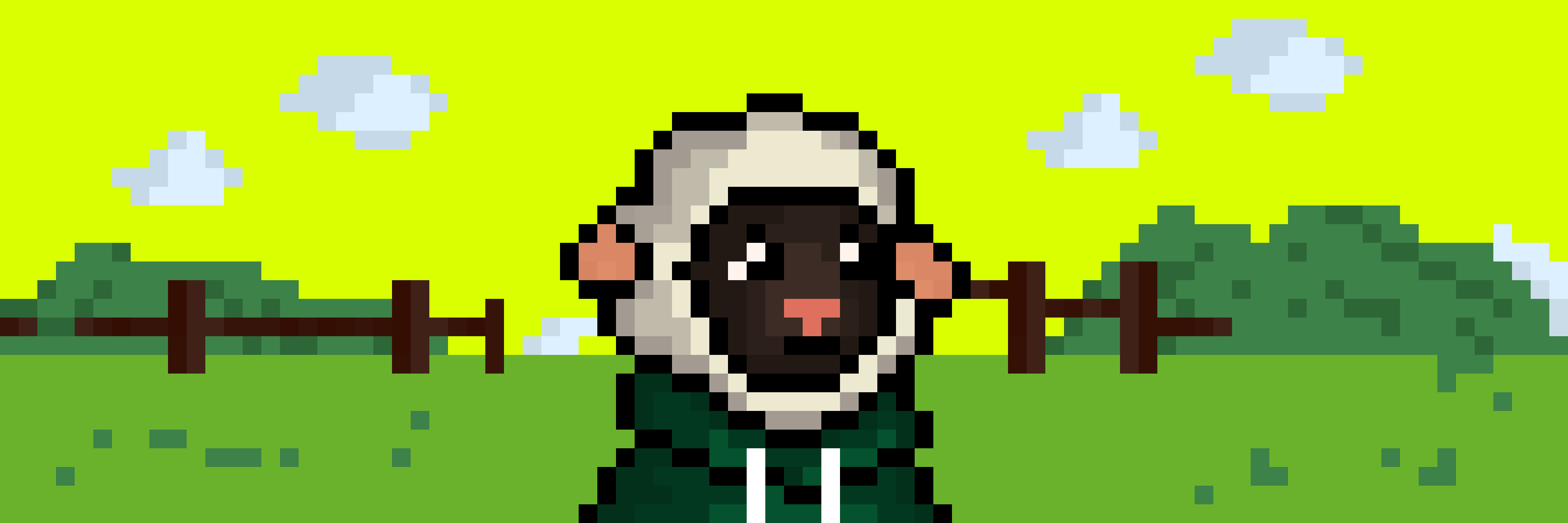 Onchain Sheeps banner — pixel sheep on Robinhood Chain